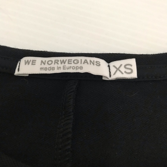 We Norwegians Merino Wool Black Long Sleeve Dress Size XS - Picture 5 of 7